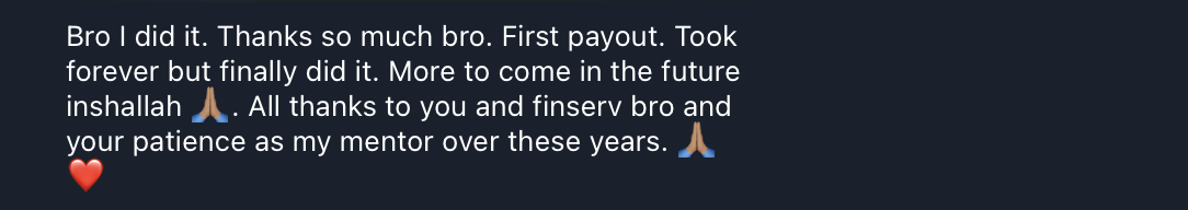 Client testimonial and results